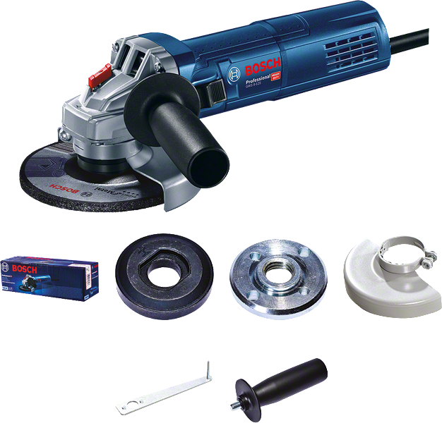 Máy mài góc Bosch GWS9-125 có phụ kiện.