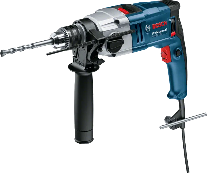 Máy khoan động lực Bosch GSB 20-2 RE có tay cầm bên hông.
