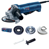 Máy mài góc Bosch GWS 9-115 P có phụ kiện.