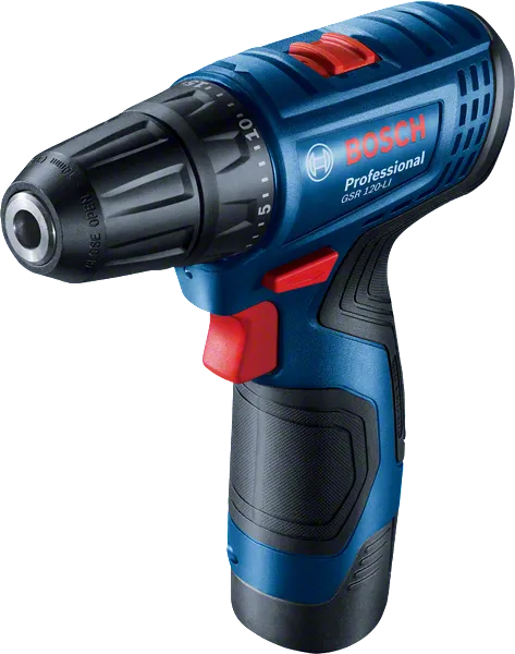 Máy khoan vặn vít dùng pin Bosch GSR 120-LI, thiết kế nhỏ gọn.