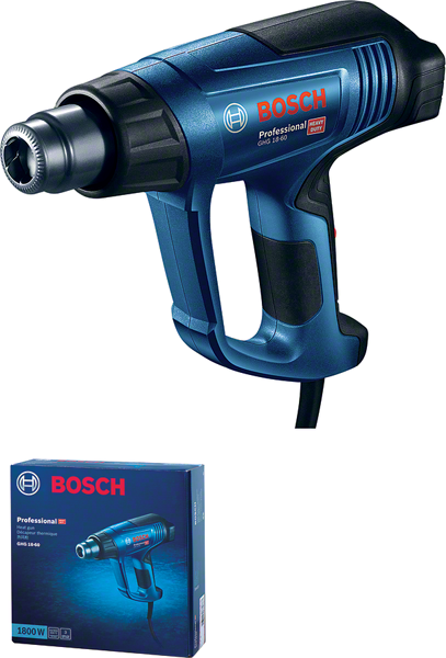 Súng nhiệt Bosch GHG 18-60 có tay cầm tiện dụng.