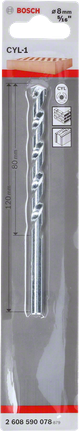 Mũi khoan tường CYL-1 Mũi khoan xây Bosch CYL-1 8mm.