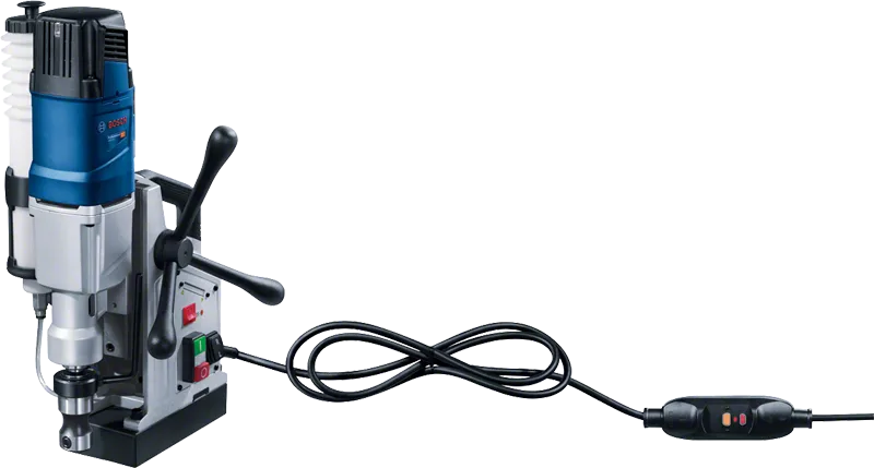 Máy khoan lõi từ Bosch GBM 50-2 dùng để khoan thép.