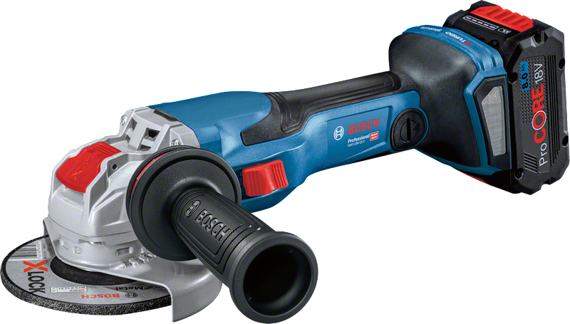 Máy mài góc dùng pin Bosch GWX 18V-15 C có chức năng X-LOCK.