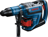Máy khoan búa dùng pin Bosch GBH 18V-45 C có mũi khoan SDS tối đa.