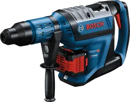 Máy khoan búa dùng pin Bosch GBH 18V-45 C có mũi khoan SDS tối đa.