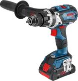 Máy khoan kết hợp dùng pin Bosch GSB 18V-110 C có tay cầm bên hông.