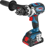 Máy khoan kết hợp dùng pin Bosch GSB 18V-110 C có tay cầm bên hông.