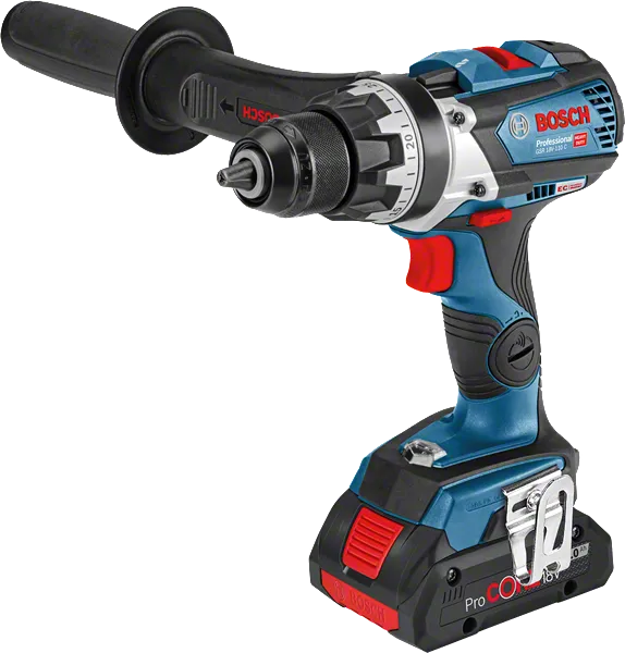 GSR 18V-110 C Máy khoan pin Bosch GSR 18V-110 C có tay cầm bên hông.