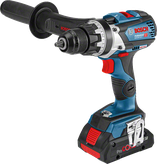 Máy khoan pin Bosch GSR 18V-110 C có tay cầm bên hông.