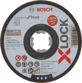 Đá cắt X-LOCK Standard for Inox