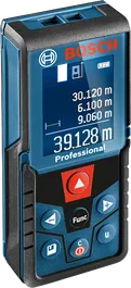 Máy đo laser Bosch GLM 400 có màn hình kỹ thuật số.