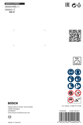 Đĩa cắt kim cương Bosch EXPERT MultiMaterial X-LOCK 125×22,23×2,4×12 mm.