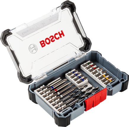 Bộ hỗn hợp mũi khoan và mũi tua vít Pick & Click Extra Hard, 20 chiếc Bộ khoan và vặn vít 20 chi tiết Bosch Pick & Click.
