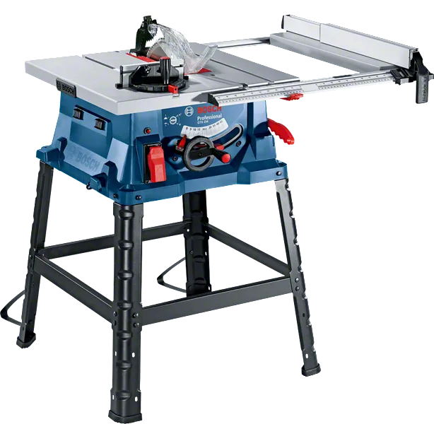 Máy cưa bàn Bosch GTS 254 có kích thước bàn là 555 x 555 mm.