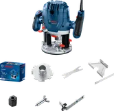 Máy phay Bosch GOF 130 kèm phụ kiện dành cho nghề mộc.