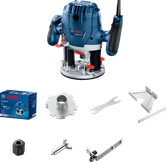 Máy phay Bosch GOF 130 kèm phụ kiện dành cho nghề mộc.