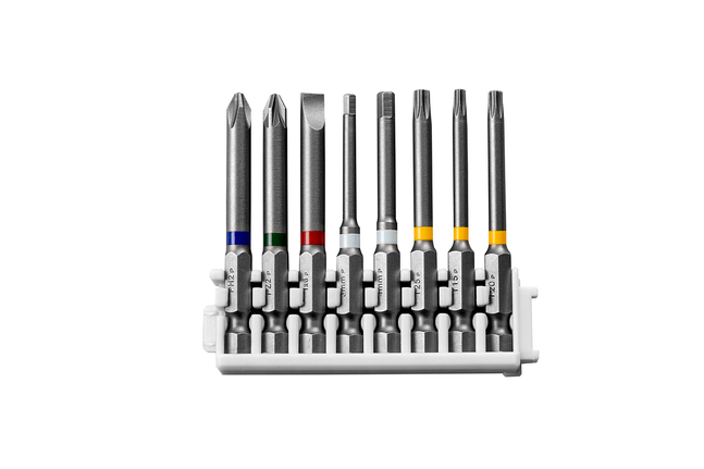Bộ mũi tua vít Pick & Click Extra Hard, 8 chiếc, 1xPH2;1xPZ2;1xS6;1xH3;1xH4;1xT15;1xT20;1xT25 Bộ mũi vít cứng Bosch Pick & Click, 8 món.