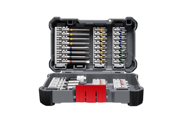 Bộ hỗn hợp mũi tua vít Pick & Click Extra Hard, 44 chiếc Bộ đầu vít cứng Bosch Pick & Click, 44 chi tiết.