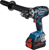 Máy khoan kết hợp dùng pin Bosch GSB 18V-150 C có tay cầm bên hông.