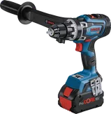 Máy khoan pin Bosch GSR 18V-150 C có tay cầm bên hông.