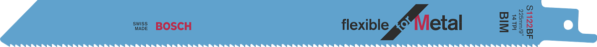 Lưỡi cưa lọng Bosch linh hoạt cho kim loại.