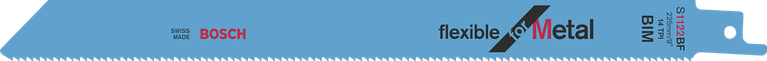 Lưỡi cưa lọng Bosch linh hoạt cho kim loại.