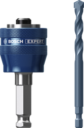 Máy cưa lỗ Bosch EXPERT Power Change Plus và máy khoan TCT.