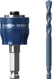 Máy cưa lỗ Bosch EXPERT Power Change Plus và máy khoan TCT.