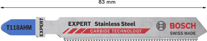 EXPERT Stainless Steel T118AHM Lưỡi cưa lọng Bosch T118AHM dành cho thép không gỉ.
