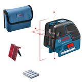 Máy cân bằng laser Bosch GCL 25 có hộp đựng.