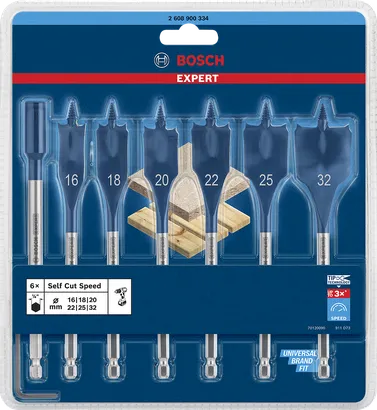 Bộ mũi khoan xẻng Bosch Expert Self Cut Speed 16–32 mm.