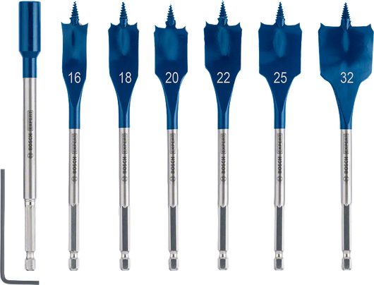 Bộ mũi khoan xẻng Bosch EXPERT Self Cut Speed 7 món.