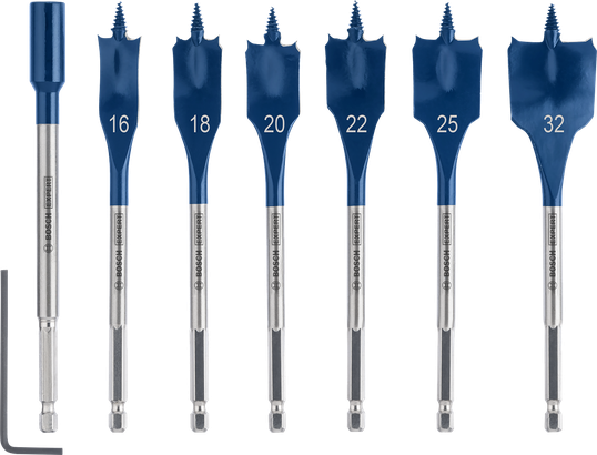 Bộ mũi khoan xẻng Bosch EXPERT Self Cut Speed 7 món.