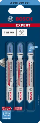 EXPERT Stainless Steel T118AHM Lưỡi cưa lọng Bosch T118AHM bộ 3 lưỡi