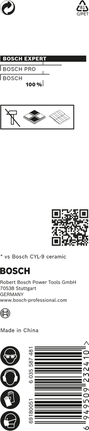 Mũi khoan gốm cứng Bosch EXPERT HEX-9 5 x 90 mm.