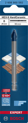Mũi khoan Bosch HEX-9 HardCeramic 8×90 mm.