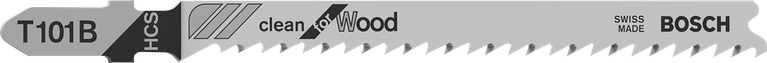 Lưỡi cưa lọng Bosch T101B dùng để cắt gỗ sạch.