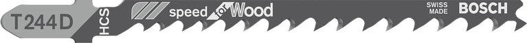 Lưỡi cưa lọng T 244 D Lưỡi cưa lọng Bosch T244D cắt gỗ nhanh chóng.