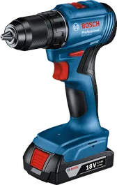 Máy khoan pin Bosch GSR 185-LI sử dụng pin 18V 2.0Ah.