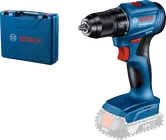 Máy khoan pin Bosch GSR 185-LI có hộp đựng.