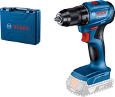 Máy khoan pin Bosch GSR 185-LI có hộp đựng.
