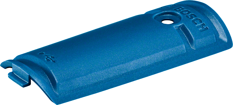 Vỏ đựng dụng cụ Bosch màu xanh, phụ kiện bảo vệ gồm 5 chiếc.