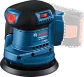 Máy chà nhám quỹ đạo ngẫu nhiên Bosch GEX 185-LI có bộ lọc bụi.