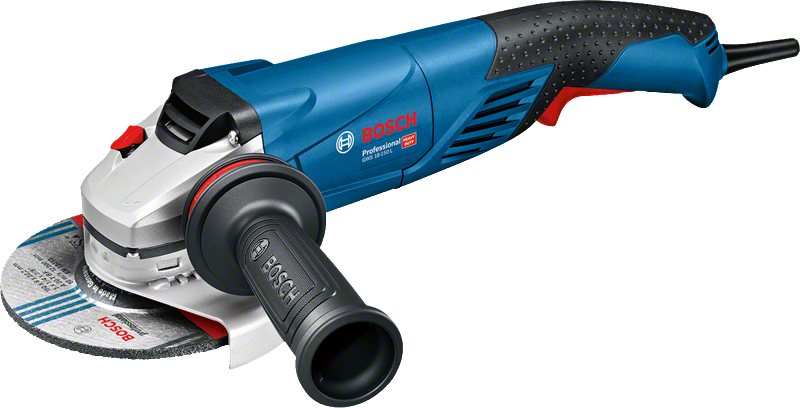 Máy mài góc Bosch GWS 18-150 L có tay cầm tiện dụng.