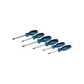 Bộ tua vít Bosch 6 chiếc SL/PH/PZ/TX, tay cầm tiện dụng.