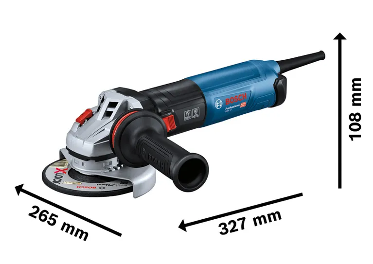 Máy mài góc Bosch GWS 17 có nhiều kích thước.