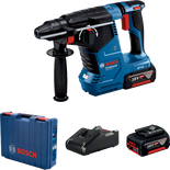 Bộ dụng cụ khoan búa quay không dây Bosch.