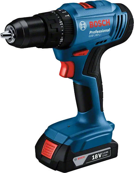 GSB 183-LI Máy khoan/vặn vít dùng pin Bosch GSB 183-LI, 18V.