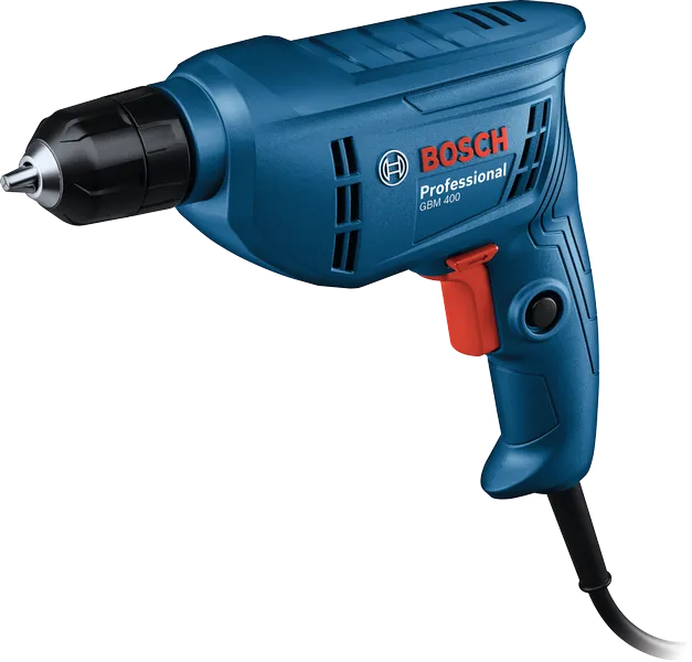Máy khoan Bosch GBM 400 có tay cầm tiện dụng.